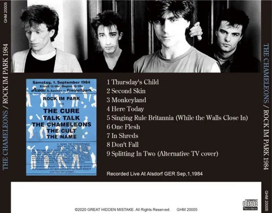 THE CHAMELEONS / ROCK IM PARK 1984 (1CDR)