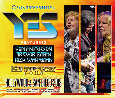 YES con ANDERSON, RABIN, WAKEMAN / HOLLYWOOD Y SAN DIEGO 2018 (4CDR)