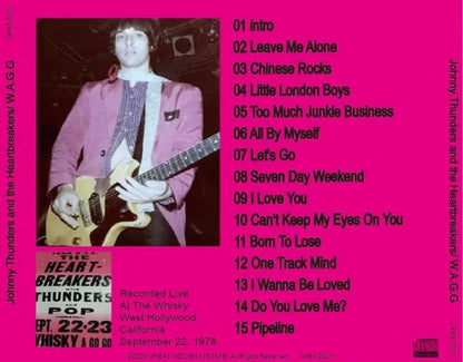 Johnny Thunders and the Heartbreakers / W.A.G.G (1CDR)