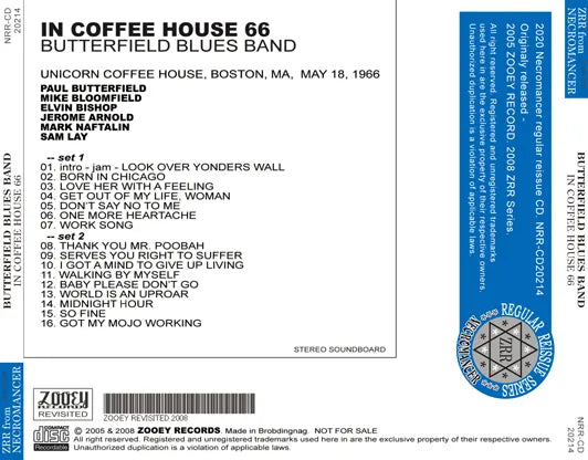 BUTTERFIELD BLUES BAND / IN COFFEE HOUSE 66 (1CDR)