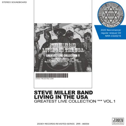 STEVE MILLER BAND / LIVING IN THE USA GREATEST LIVE COLLECTION VOL.1 (1CDR)
