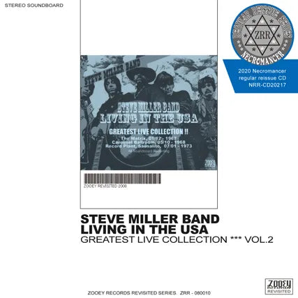 STEVE MILLER BAND / LIVING IN THE USA GREATEST LIVE COLLECTION VOL.2 (1CDR)