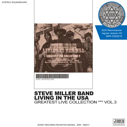 STEVE MILLER BAND / LIVING IN THE USA GREATEST LIVE COLLECTION VOL.3 (1CDR)