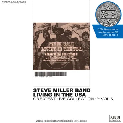 STEVE MILLER BAND / LIVING IN THE USA GREATEST LIVE COLLECTION VOL.3 (1CDR)