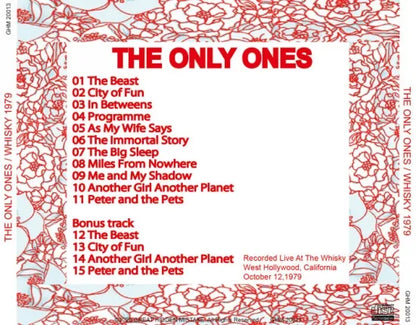 THE ONLY ONES / WHISKY 1979 (1CDR)