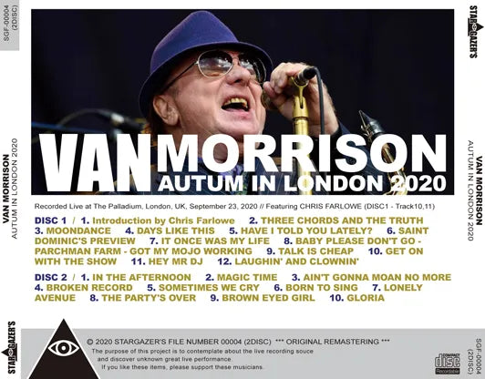 VAN MORRISON / AUTUM IN LONDON 2020 (2CDR)