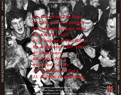 DEAD KENNEDYS / WEST RUNTON PAVILION 1980 (1CDR)