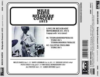 MILES DAVIS / CONCIERTO DE BELGRADO 1973 Versión mejorada SOUNDBOARD (1 CDR)
