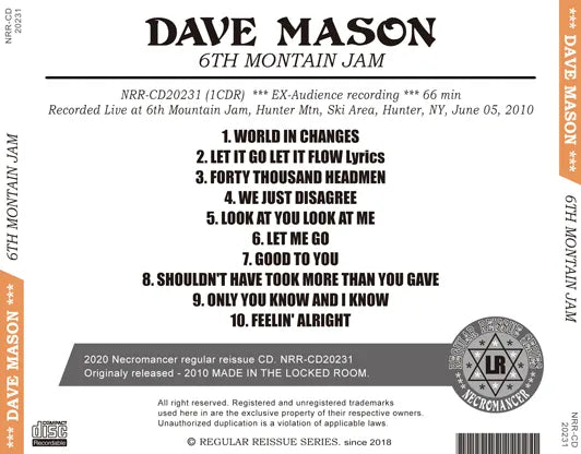 DAVE MASON / 6TH MONTAIN JAM (1CDR)