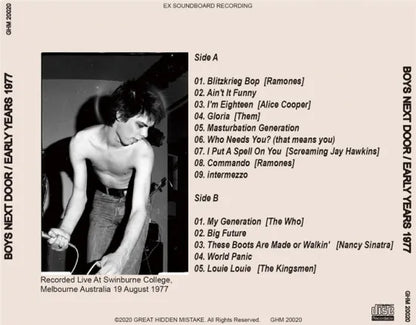 THE BOYS NEXT DOOR / EARLY YEARS 1977 (1CDR)