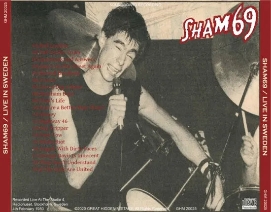 SHAM69 / LIVE IN SWEDEN (1CDR)