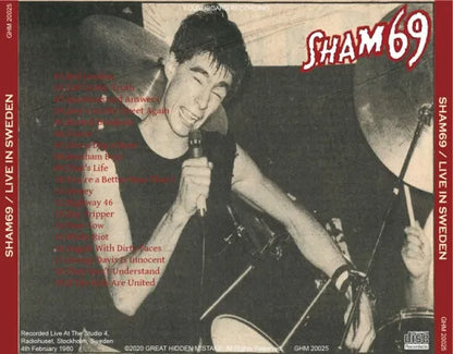 SHAM69 / LIVE IN SWEDEN (1CDR)