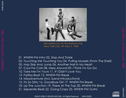 SQUEEZE / BOTTOM LINE 1980 (1CDR)