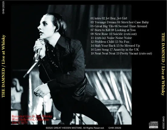 THE DAMNED / Live at Whisky (1CDR)
