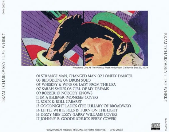 BRAM TCHAIKOVSKY / LIVE WHISKY (1CDR)