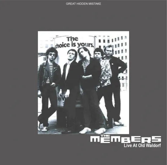 THE MEMBERS / Live At Waldorf (1CDR)