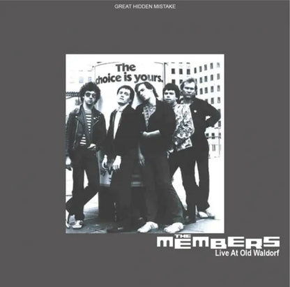 THE MEMBERS / Live At Waldorf (1CDR)