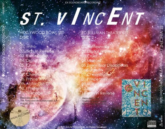 ST VINCENT / Legendary place collection (2CDR)