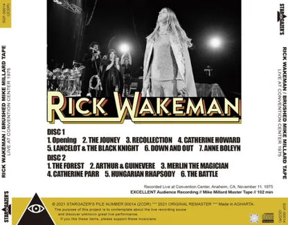 RICK WAKEMAN / BRUSHED MIKE MILLARD TAPE LIVE AT CONVENTION CENTER 1975 (2CDR)