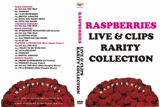 RASPBERRIES / LIVE & CLIPS (1DVDR)