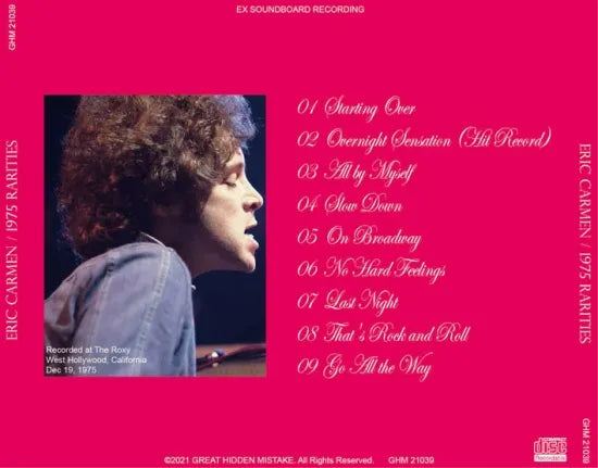 ERIC CARMEN / 1975 RARITIES (1CDR)