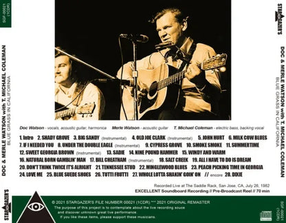 DOC WATSON / BLUE GRASS IN CALIFORNIA (1CDR)
