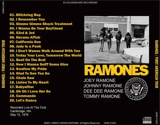 RAMONES / FIRST AMERICAN TOUR (1CDR)