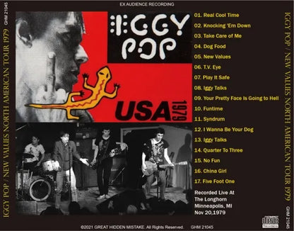 IGGY POP / NEW VALUES NORTH AMERICAN TOUR 1979 (1CDR)