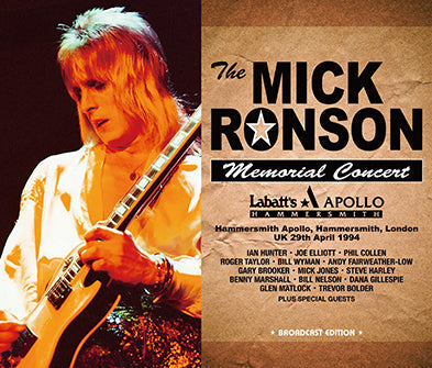 V.A.(IAN HUNTER,BILL WYMAN,ETC) / THE MICK RONSON MEMORIAL CONCERT FM BROADCAST STEREO SOUNDBOARD (3CDR)