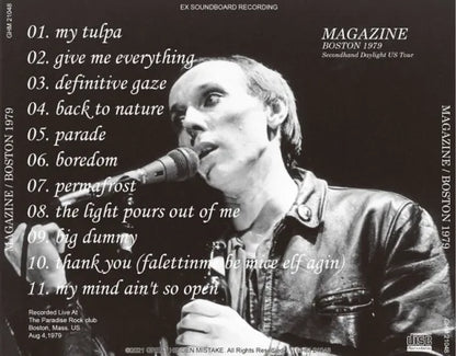 MAGAZINE / BOSTON 1979 (1CDR)
