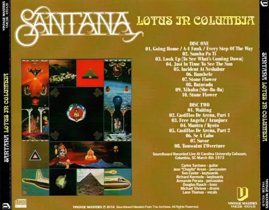 Santana / Lotus In Columbia SOUNDBOARD (2CDR)