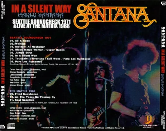 Santana / In A Silent Way Early Santana  SOUNDBOARD (1CDR)
