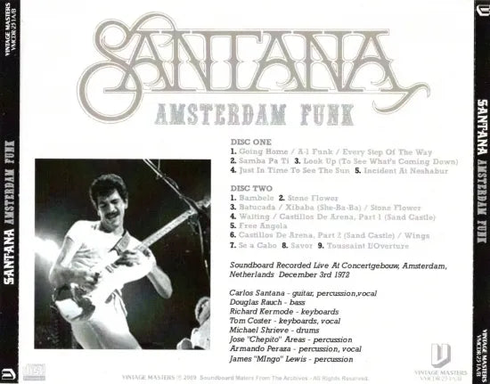 Santana / Amsterdam Funk  SOUNDBOARD (2CDR)