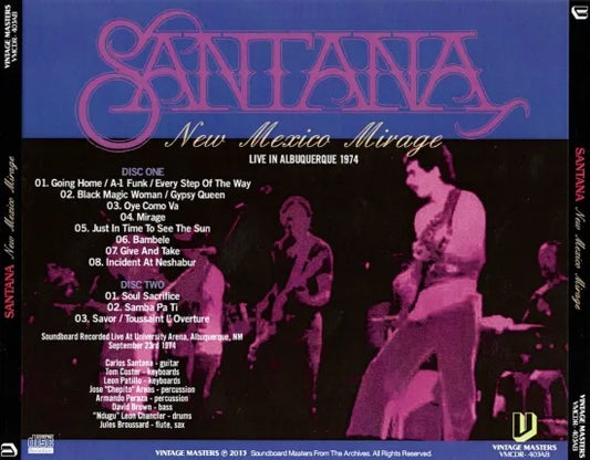 Santana / New Mexico Mirage SOUNDBOARD (2CDR)