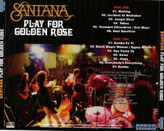 Santana / Play For Golden Rose (2CDR)