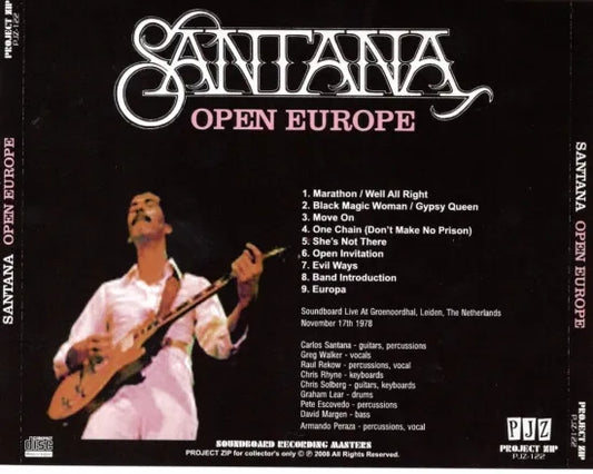 Santana / Open Europe (1CDR)
