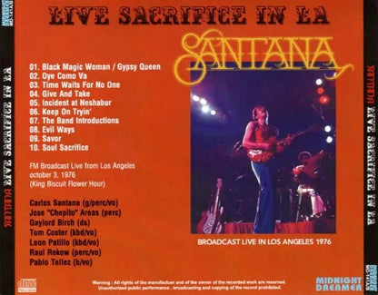 SANTANA / LIVE SACRIFICE IN LA (1CDR)