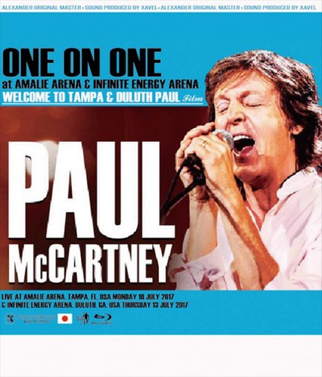 PAUL McCARTNEY / LIVE IN TAMPA & DULUTH 2017 FILM (1BDR+1DVDR)