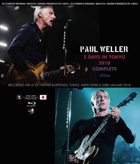 PAUL WELLER / 2 DAYS IN TOKYO 2018 COMPLETE FILM (2BD-R)