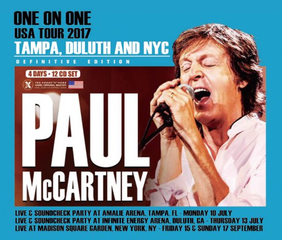 PAUL McCARTNEY / ONE ON ONE USA TOUR 2017 TAMPA, DULUTH AND NYC (12CD)