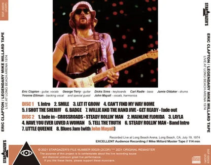ERIC CLAPTON / LEGENDARY MIKE MILLARD TAPE LIVE AT LONG BEACH ARENA 1974 (2CDR)