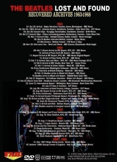 The Beatles / Lost And Found Vol.1 Archives 1963-1968 (1DVD)