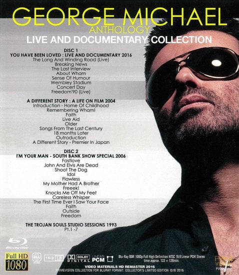 GEORGE MICHAEL / THE MAN WITH THE GOLDEN VOICE LIVE AND DOCUMENTARY COLLECTION Blu-ray (2BDR)