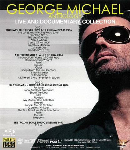 GEORGE MICHAEL / THE MAN WITH THE GOLDEN VOICE LIVE AND DOCUMENTARY COLLECTION Blu-ray (2BDR)