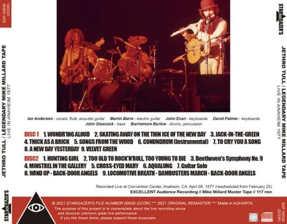 JETHRO TULL / LEGENDARY MIKE MILLARD TAPE LIVE IN ANAHEIM 1977 (2CDR)