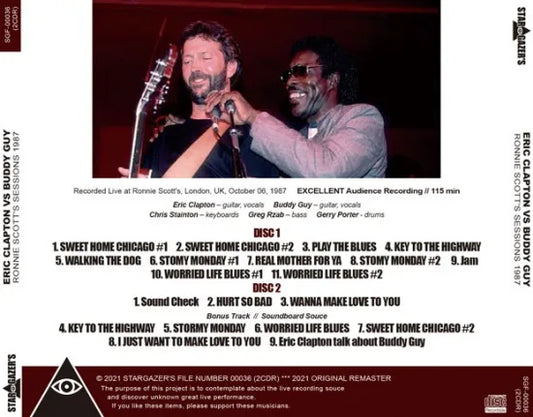 BUDDY GUY VS ERIC CLAPTON / RONNIE SCOTT'S SESSIONS 1987 (2CDR)