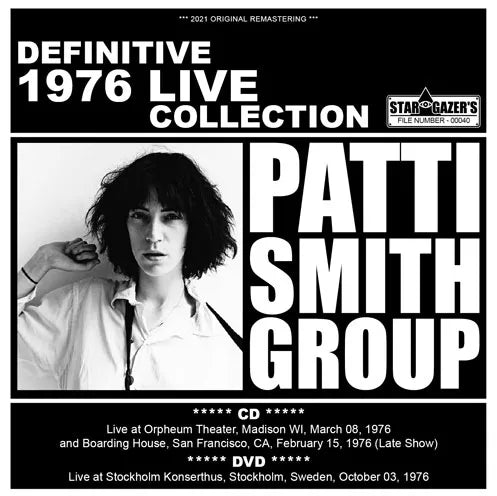 PATTI SMITH GROUP / DEFINITIVE 1976 LIVE COLLECTION (1CDR+1DVDR)