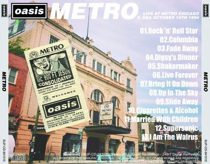 OASIS / METRO (1CD+1DVDR)