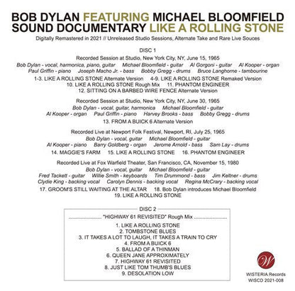 BOB DYLAN / MICHAEL BLOOMFIELD / SOUND DOCUMENTARY LIKE A ROLLING STONE (2CD)