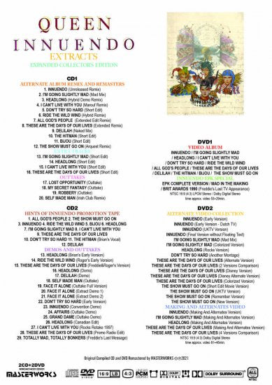 QUEEN / INNUENDO EXTRACTS EXPANDED COLLECTOR'S EDITION [2CD+2DVD]